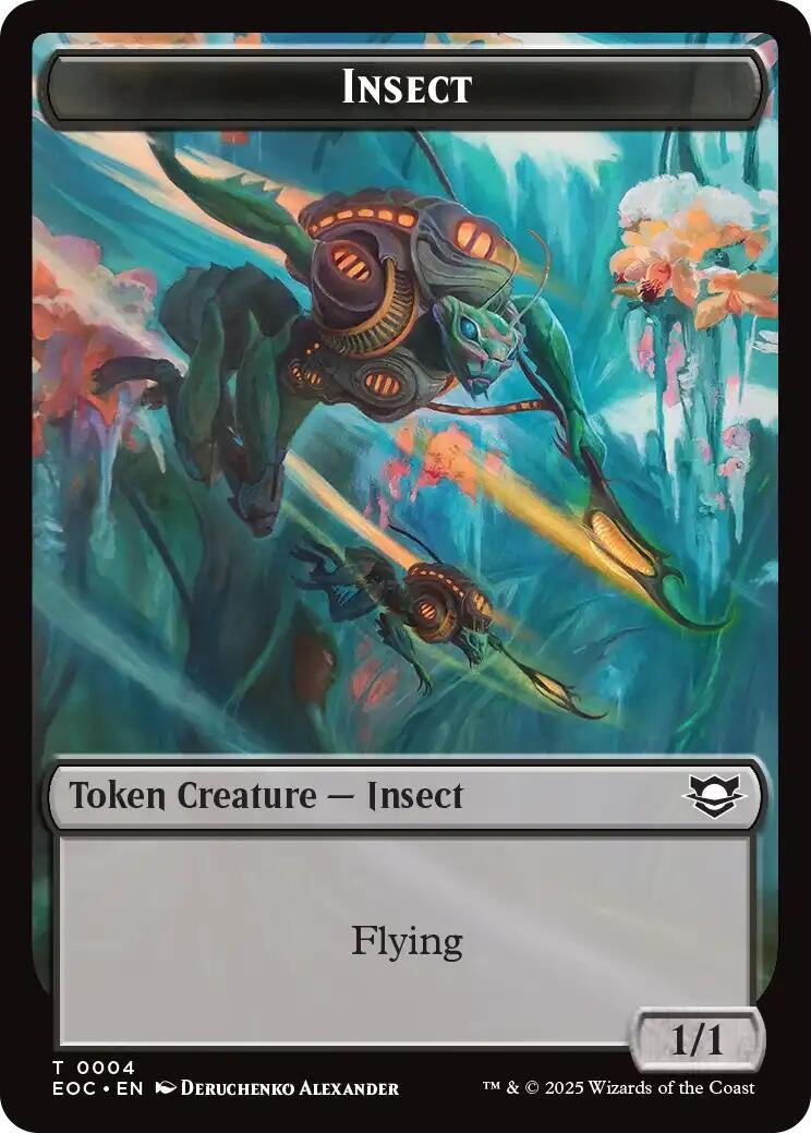 Image for Insect // Elemental (0007) Double-Sided Token (4 // 7) (Commander: Edge of Eternities) - Magic: The Gathering