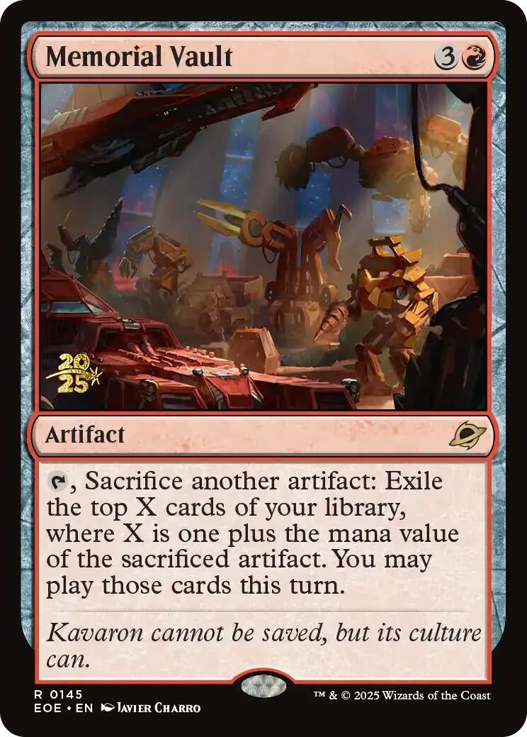 Image for Memorial Vault (145) (Prerelease Cards) - Magic: The Gathering