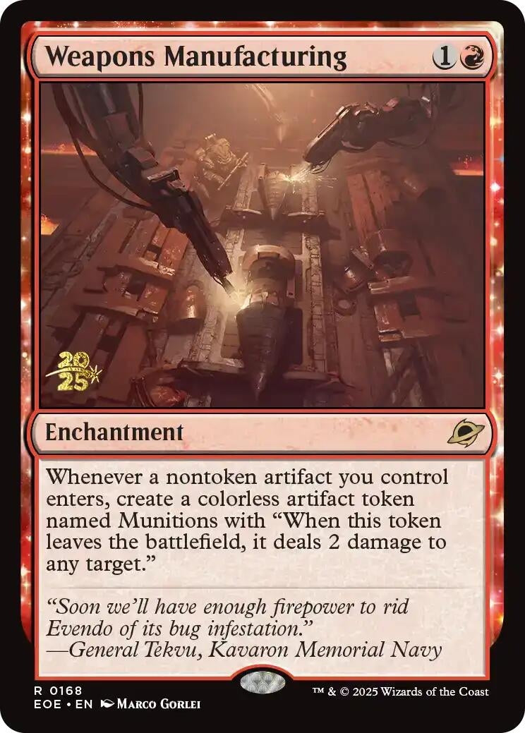 Image for Weapons Manufacturing (168) (Prerelease Cards) - Magic: The Gathering