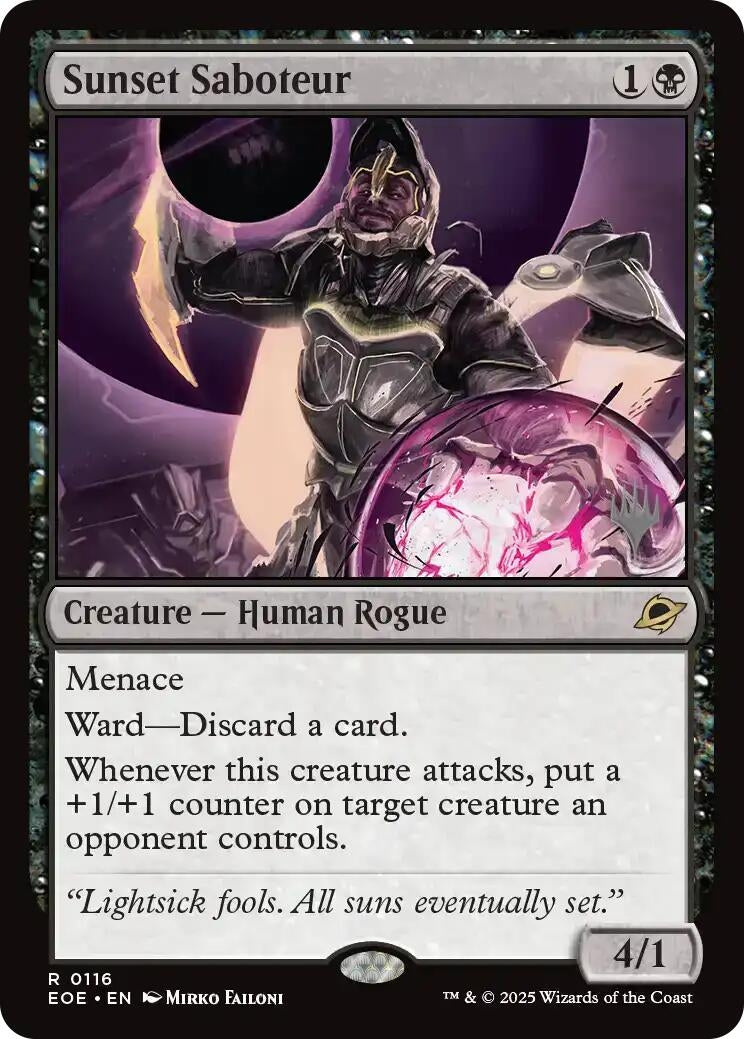 Image for Sunset Saboteur (116) (Promo Pack: Edge of Eternities) - Magic: The Gathering