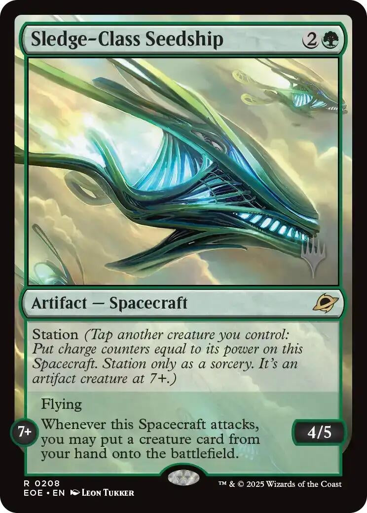 Image for Sledge-Class Seedship (208) (Promo Pack: Edge of Eternities) - Magic: The Gathering