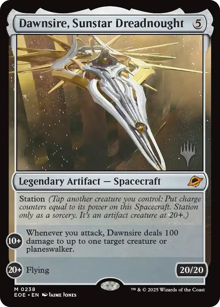 Image for Dawnsire, Sunstar Dreadnought (238) (Promo Pack: Edge of Eternities) - Magic: The Gathering