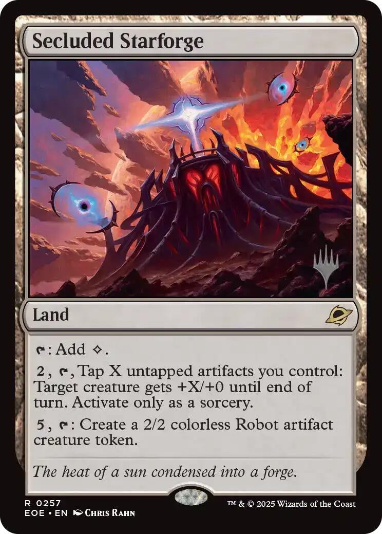 Image for Secluded Starforge (257) (Promo Pack: Edge of Eternities) - Magic: The Gathering