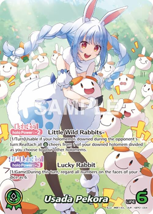 Image for Usada Pekora (OUR) (hBP01-004) (Blooming Radiance) - hololive OFFICIAL CARD GAME
