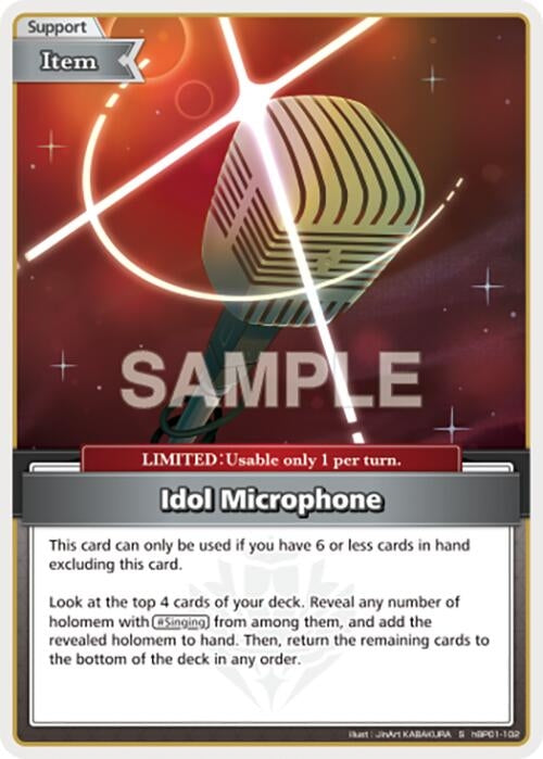 Image for Idol Microphone (S) (hBP01-102) (Blooming Radiance) - hololive OFFICIAL CARD GAME
