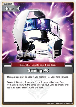 Image for Gaming PC (S) (hBP01-103) (Blooming Radiance) - hololive OFFICIAL CARD GAME