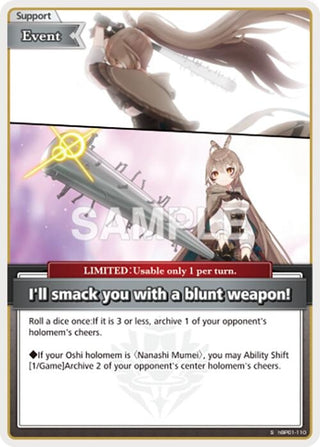 Image for I'll smack you with a blunt weapon! (S) (hBP01-110) (Blooming Radiance) - hololive OFFICIAL CARD GAME