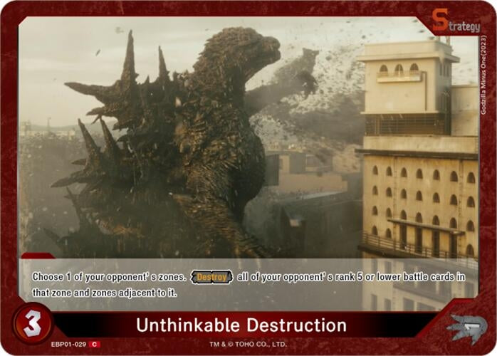 Image for Unthinkable Destruction (EBP01-029) (EBP01-029) (Booster Set 1: Godzilla VS. Godzilla) - Godzilla Card Game