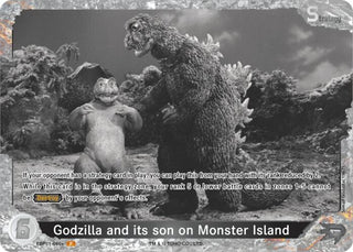 Image for Godzilla and its son on Monster Island (EBP01-080+) (EBP01-080+) (Booster Set 1: Godzilla VS. Godzilla) - Godzilla Card Game