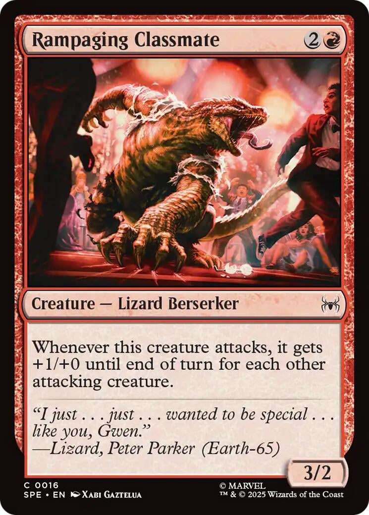 Image for Rampaging Classmate (16) (Marvel's Spider-Man: Eternal-Legal) - Magic: The Gathering