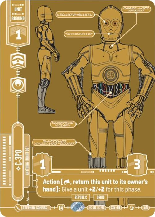 Image for C-3PO - Anything I Might Do? (5/6) (2025 Convention Exclusive) - Star Wars: Unlimited