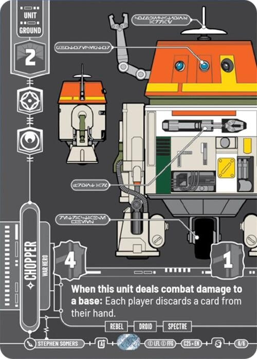 Image for Chopper - War Hero (6/6) (2025 Convention Exclusive) - Star Wars: Unlimited