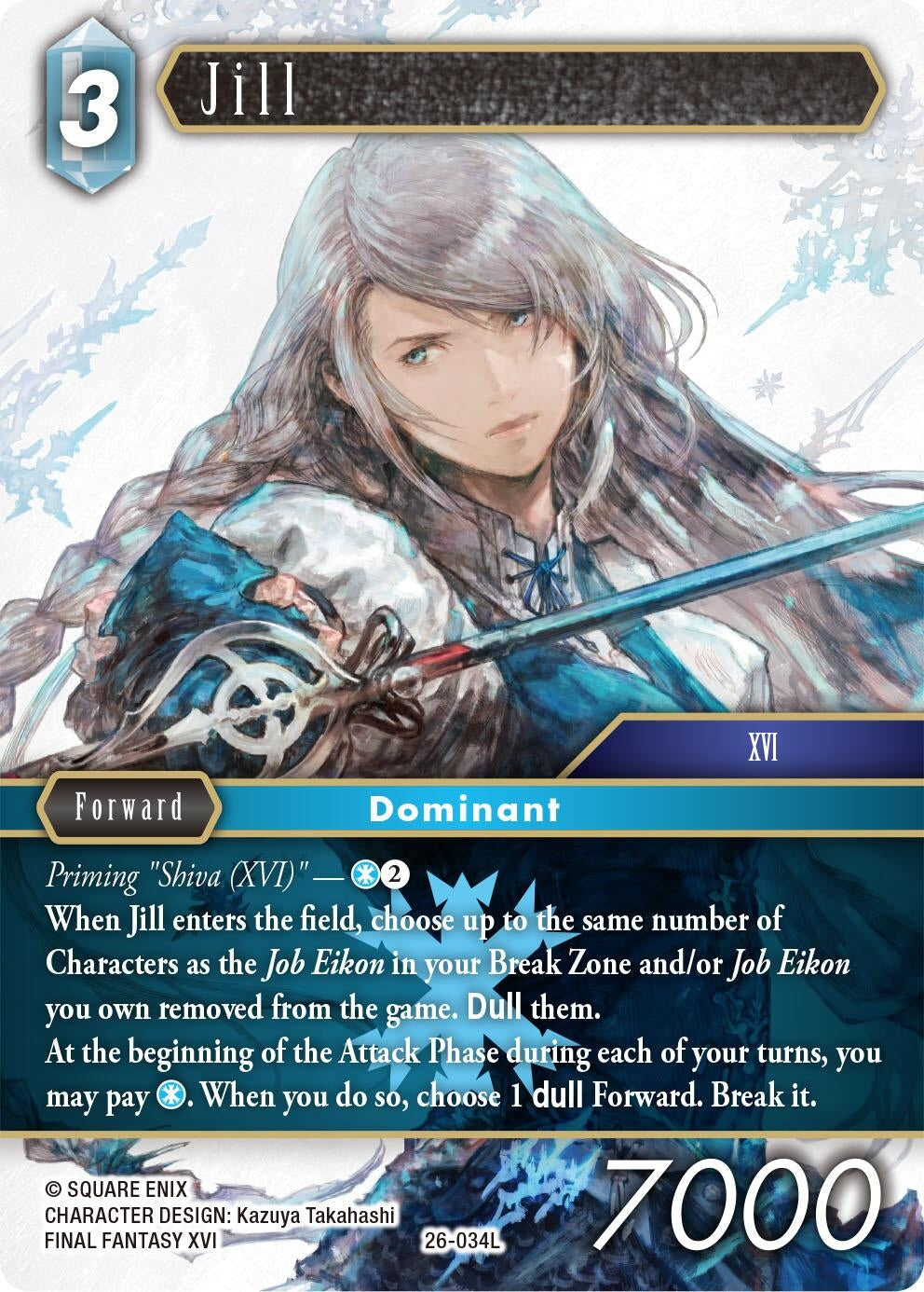 Image for Jill (26-034L) (Gunslinger in the Abyss) - Final Fantasy TCG