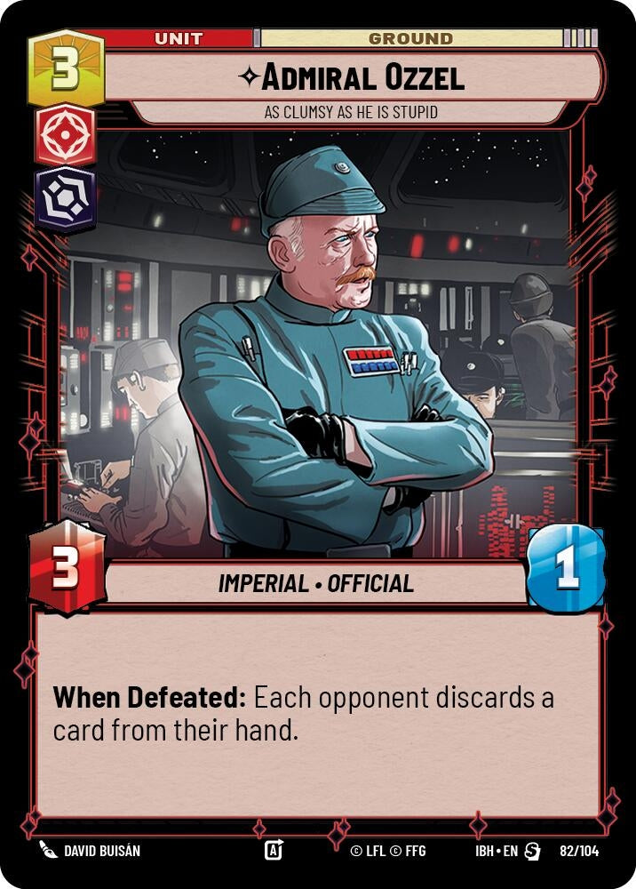 Image for Admiral Ozzel - As Clumsy as He Is Stupid (82/104) (Intro Battle: Hoth) - Star Wars: Unlimited