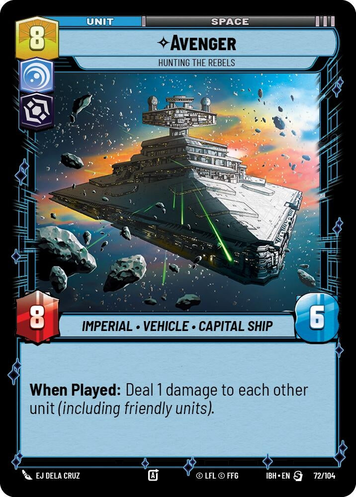 Image for Avenger - Hunting the Rebels (72/104) (Intro Battle: Hoth) - Star Wars: Unlimited