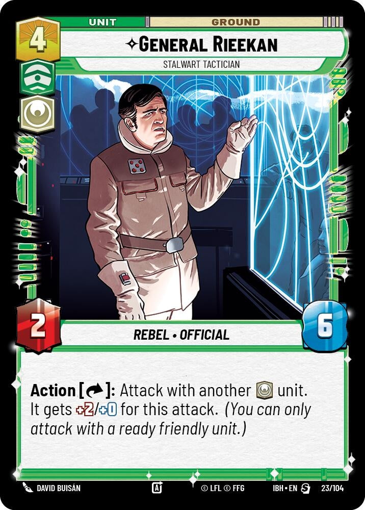 Image for General Rieekan - Stalwart Tactician (23/104) (Intro Battle: Hoth) - Star Wars: Unlimited