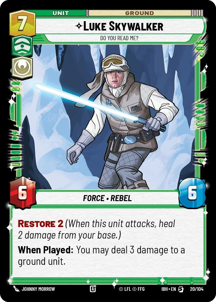 Image for Luke Skywalker - Do You Read Me? (20/104) (Intro Battle: Hoth) - Star Wars: Unlimited