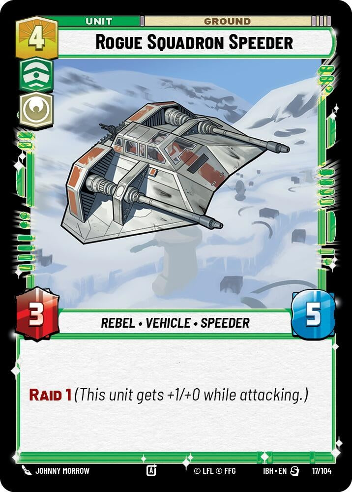 Image for Rogue Squadron Speeder (17/104) (17/104) (Intro Battle: Hoth) - Star Wars: Unlimited