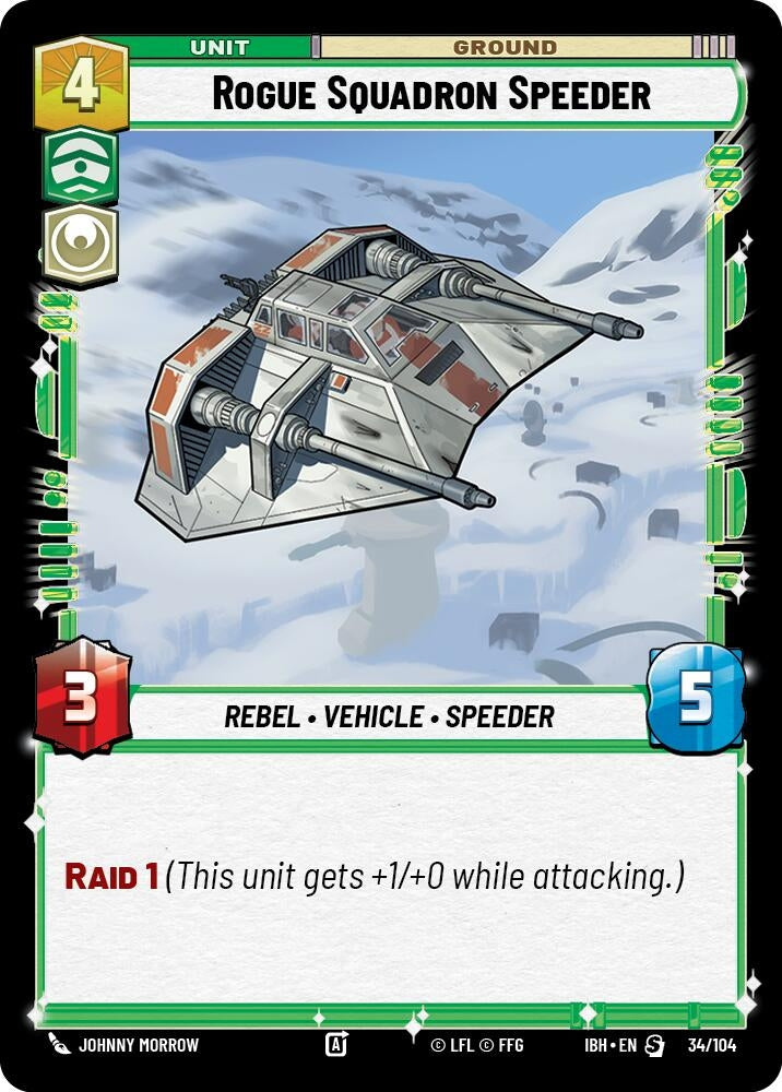 Image for Rogue Squadron Speeder (34/104) (34/104) (Intro Battle: Hoth) - Star Wars: Unlimited