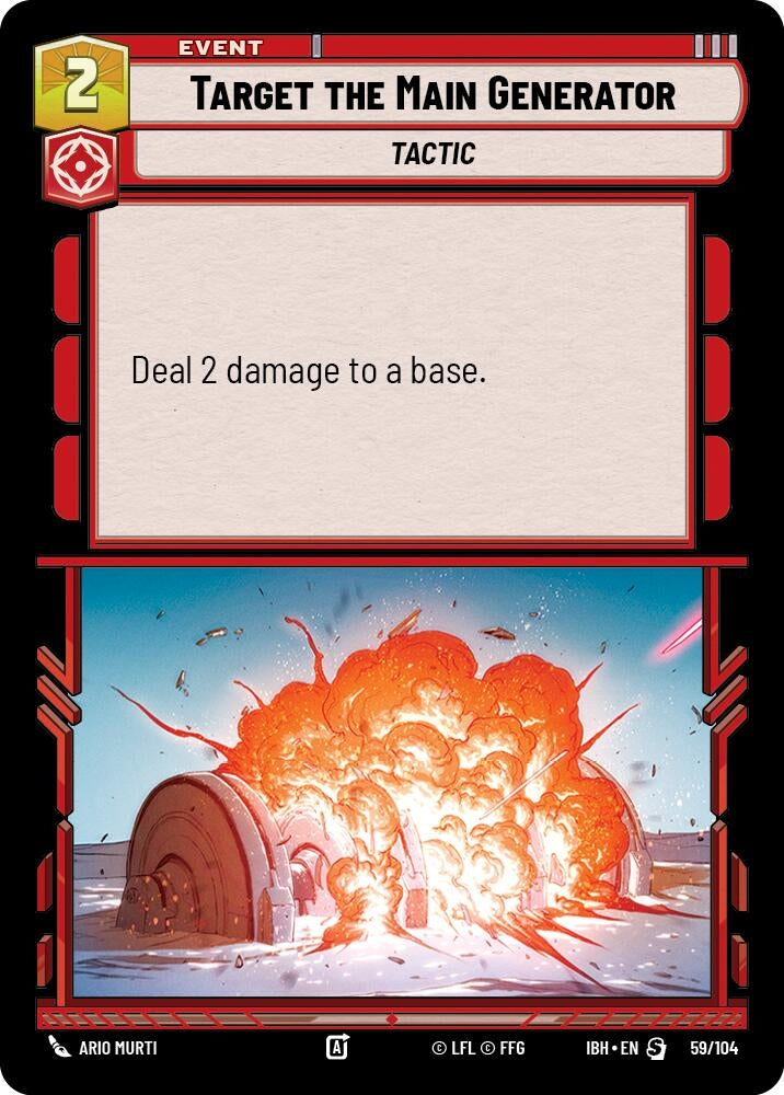 Image for Target the Main Generator (59/104) (Intro Battle: Hoth) - Star Wars: Unlimited