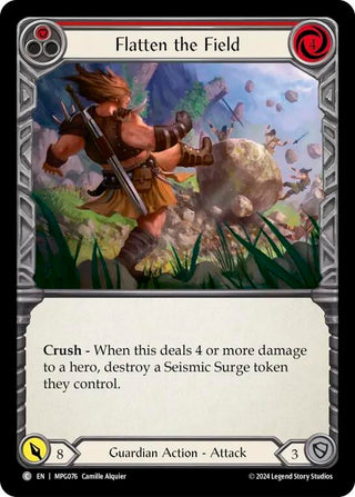 Flatten the Field (Red) (MPG076) (Mastery Pack Guardian)