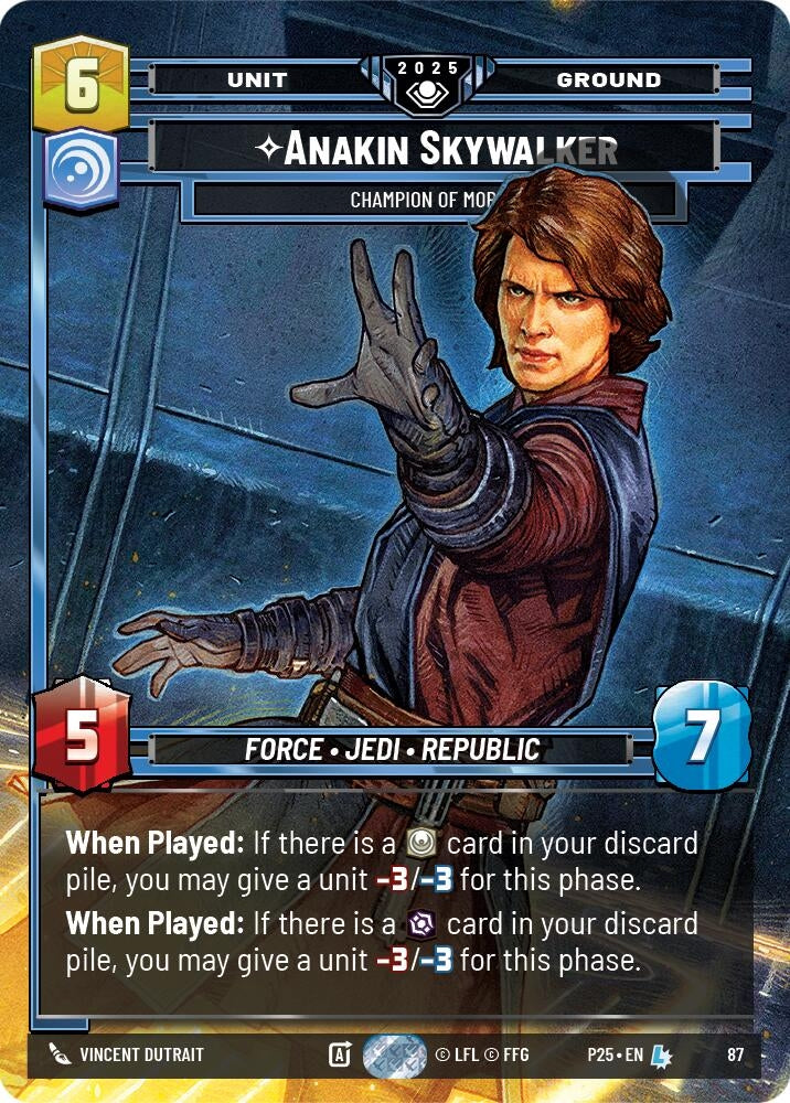 Image for Anakin Skywalker - Champion of Mortis (87) (Organized Play Promos) - Star Wars: Unlimited