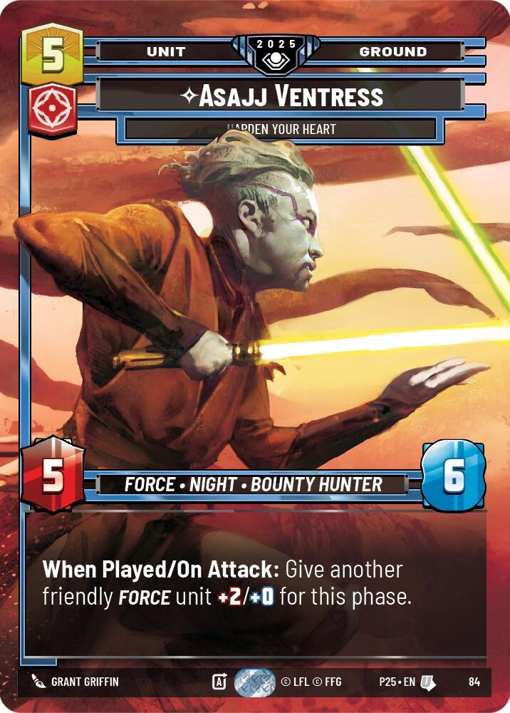 Image for Asajj Ventress - Harden Your Heart (84) (Organized Play Promos) - Star Wars: Unlimited