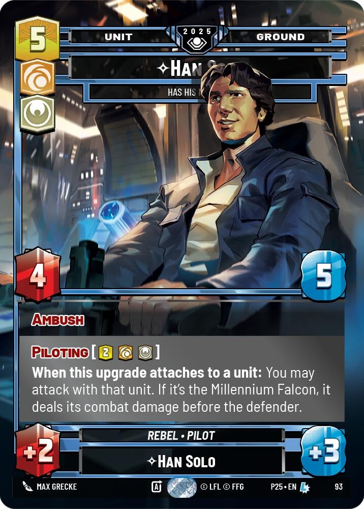 Image for Han Solo - Has His Moments (93) (Organized Play Promos) - Star Wars: Unlimited