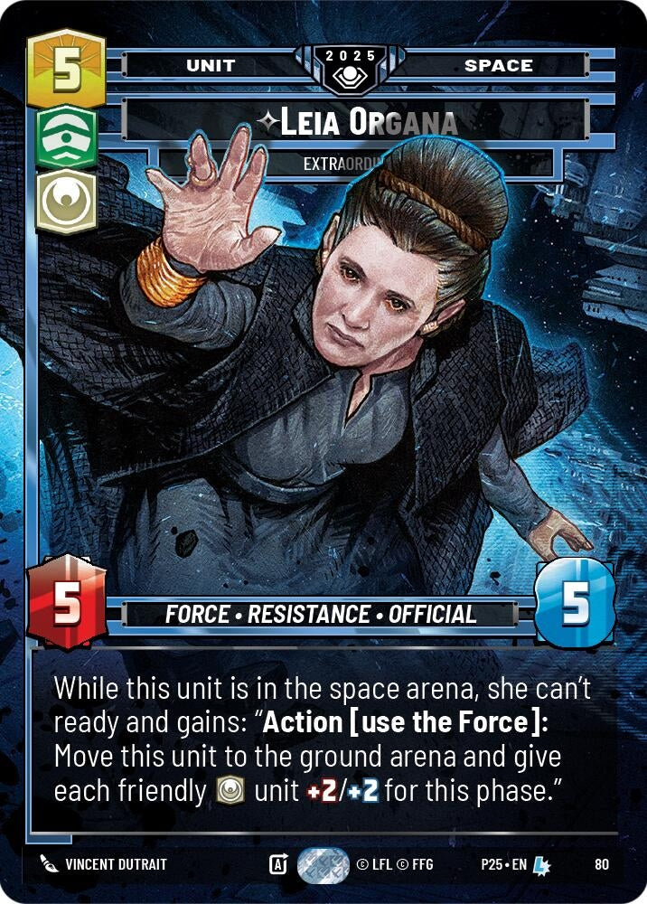 Image for Leia Organa - Extraordinary (80) (Organized Play Promos) - Star Wars: Unlimited