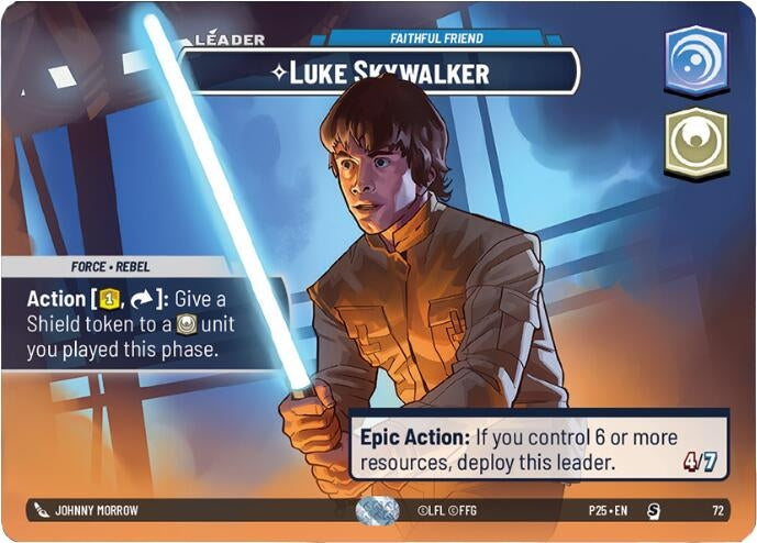 Image for Luke Skywalker - Faithful Friend (72) (Organized Play Promos) - Star Wars: Unlimited