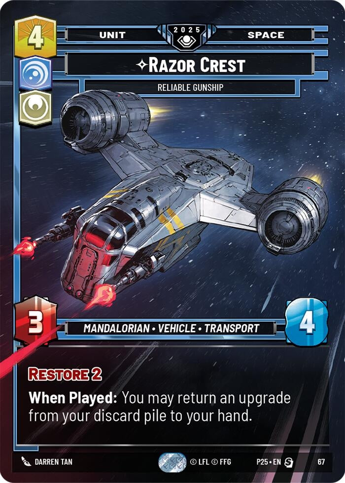 Image for Razor Crest - Reliable Gunship (67) (Organized Play Promos) - Star Wars: Unlimited