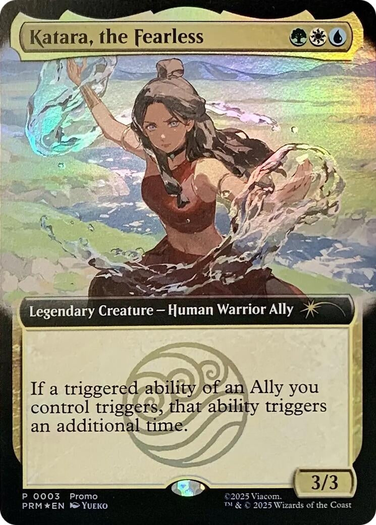 Image for Katara, the Fearless (Extended Art) (3) (Media Promos) - Magic: The Gathering