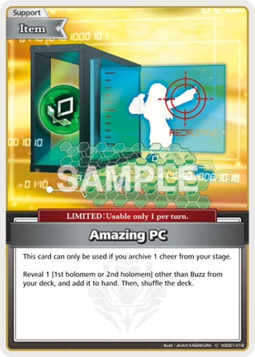 Image for Amazing PC (C) (hSD01-019) (Start Deck: Tokino Sora and Azki) - hololive OFFICIAL CARD GAME