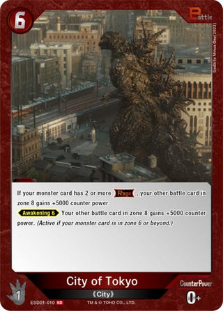 Image for City of Tokyo (ESD01-010) (ESD01-010) (Starter Deck: Godzilla Minus One) - Godzilla Card Game