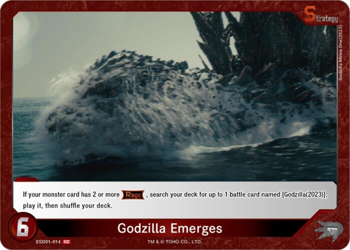 Image for Godzilla Emerges (ESD01-014) (ESD01-014) (Starter Deck: Godzilla Minus One) - Godzilla Card Game