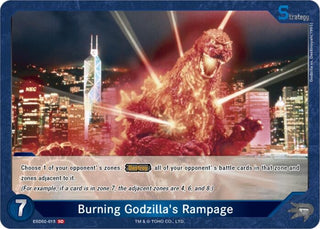 Image for Burning Godzilla's Rampage (ESD02-015) (ESD02-015) (Starter Deck: Heisei Series) - Godzilla Card Game
