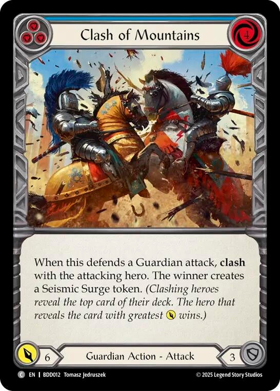 Image for Clash of Mountains (Blue) (BDD012) (Welcome Deck Bravo) - Flesh and Blood TCG