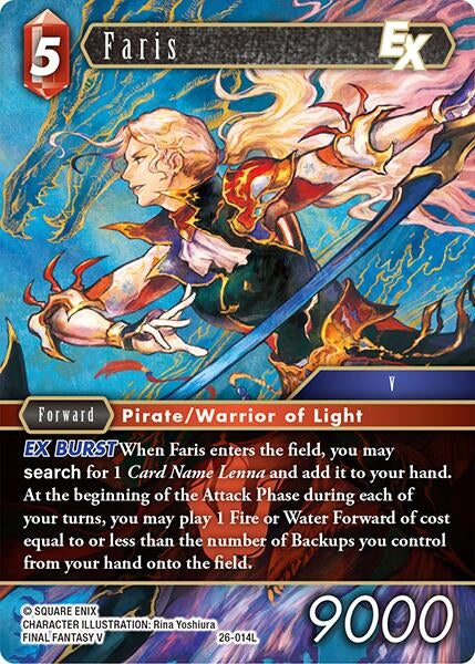 Image for Faris EX (26-014L) (Gunslinger in the Abyss) - Final Fantasy TCG
