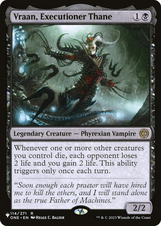 Image for Vraan, Executioner Thane (114) (The List Reprints) - Magic: The Gathering