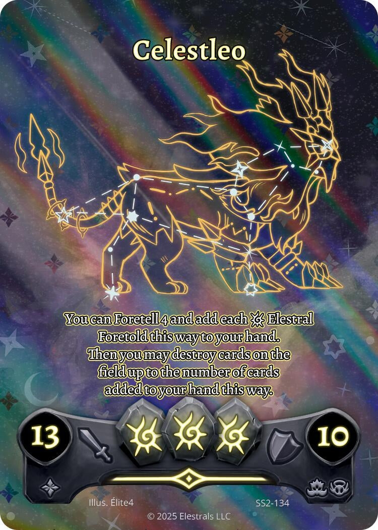 Image for Celestleo (Full Art) (SS2-134) (Shattered Stars Chapter 2 [SS2]) - Elestrals