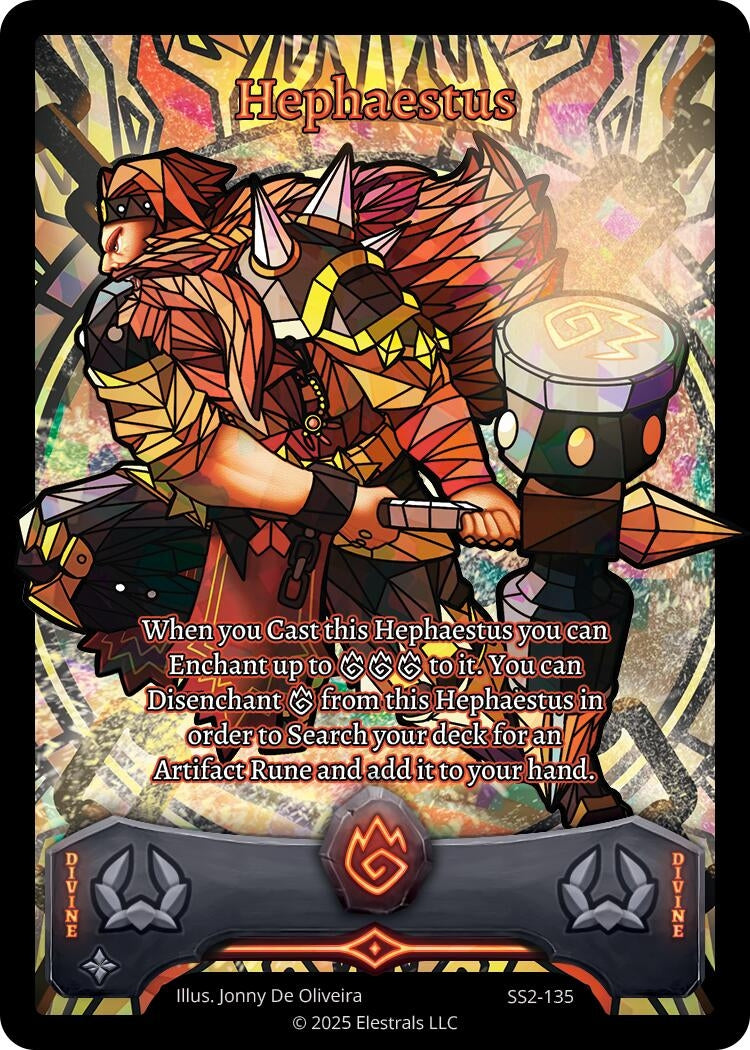 Image for Hephaestus (Full Art) (SS2-135) (Shattered Stars Chapter 2 [SS2]) - Elestrals