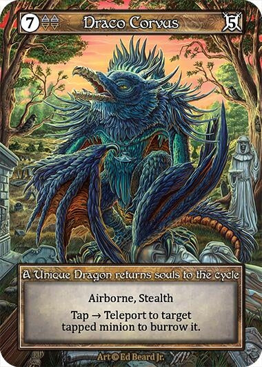Image for Draco Corvus (Foil) (Dragonlord) - Sorcery: Contested Realm