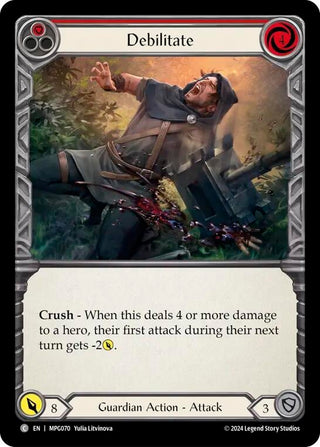 Debilitate (Red) (MPG070) (Mastery Pack Guardian)