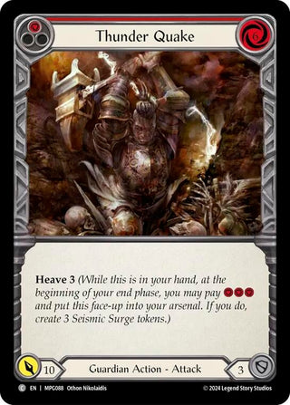 Thunder Quake (Red) (MPG088) (Mastery Pack Guardian)
