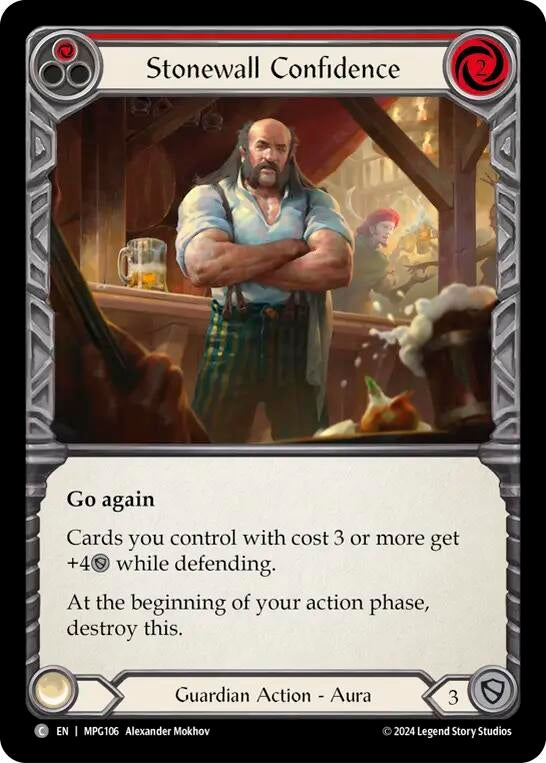 Stonewall Confidence (Red) (MPG106) (Mastery Pack Guardian)