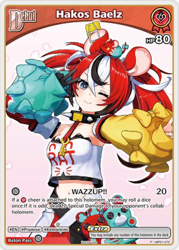 Image for Hakos Baelz (P) (hBP01-072) (hBP01-072) (hololive OFFICIAL CARD GAME Promos) - hololive OFFICIAL CARD GAME
