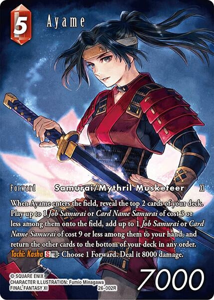Image for Ayame (Full Art) (26-002R) (Gunslinger in the Abyss) - Final Fantasy TCG