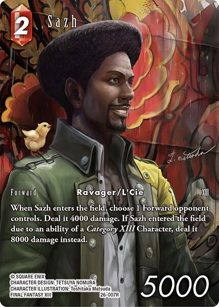 Image for Sazh (Full Art) (26-007R) (Gunslinger in the Abyss) - Final Fantasy TCG