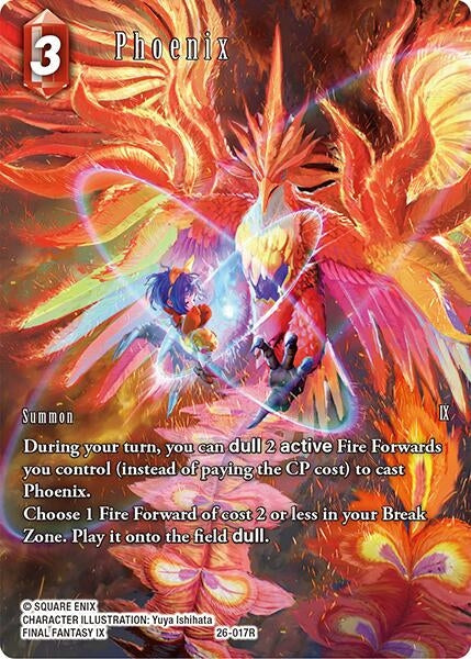 Image for Phoenix (Full Art) (26-017R) (Gunslinger in the Abyss) - Final Fantasy TCG