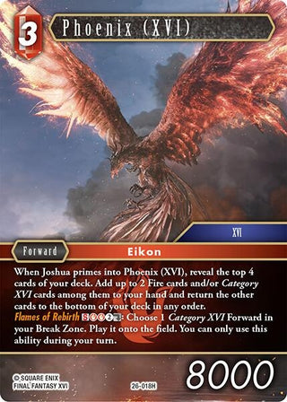 Image for Phoenix (XVI) (26-018H) (Gunslinger in the Abyss) - Final Fantasy TCG